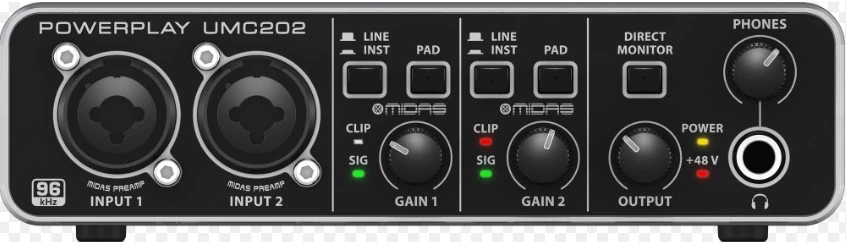 Behringer U-Phoria Studio Stüdyo Kayıt Paketi detay