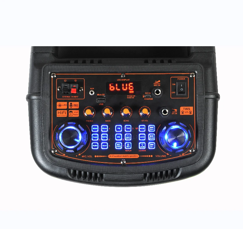 Sonia Ch-8820 8 Inch Taşınabilir Şarjlı Hoparlör detay