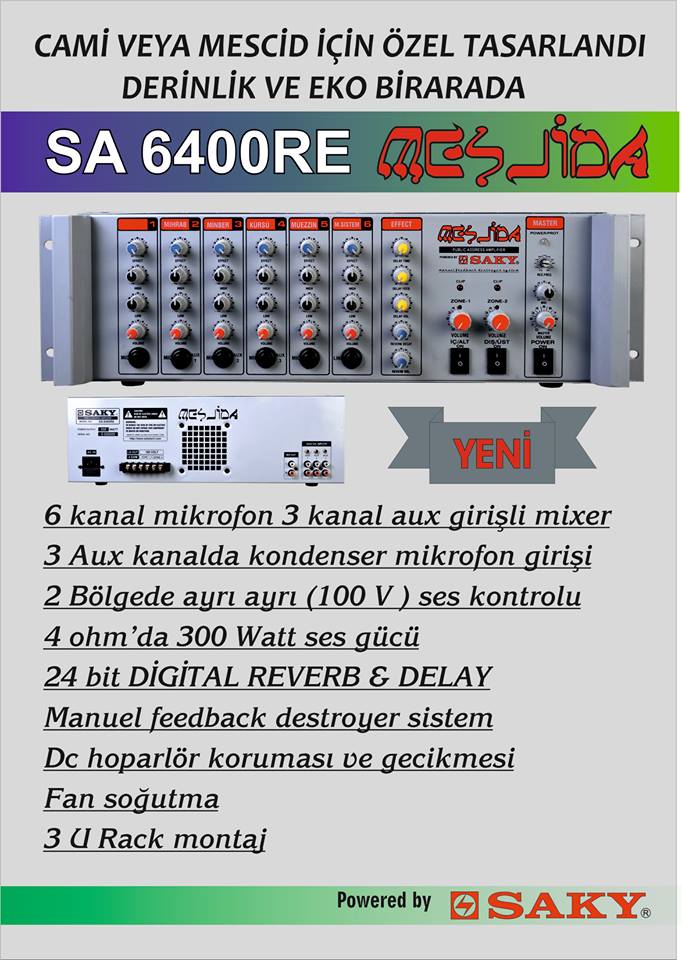 Saky Mesjıda Sa-6400Re detay