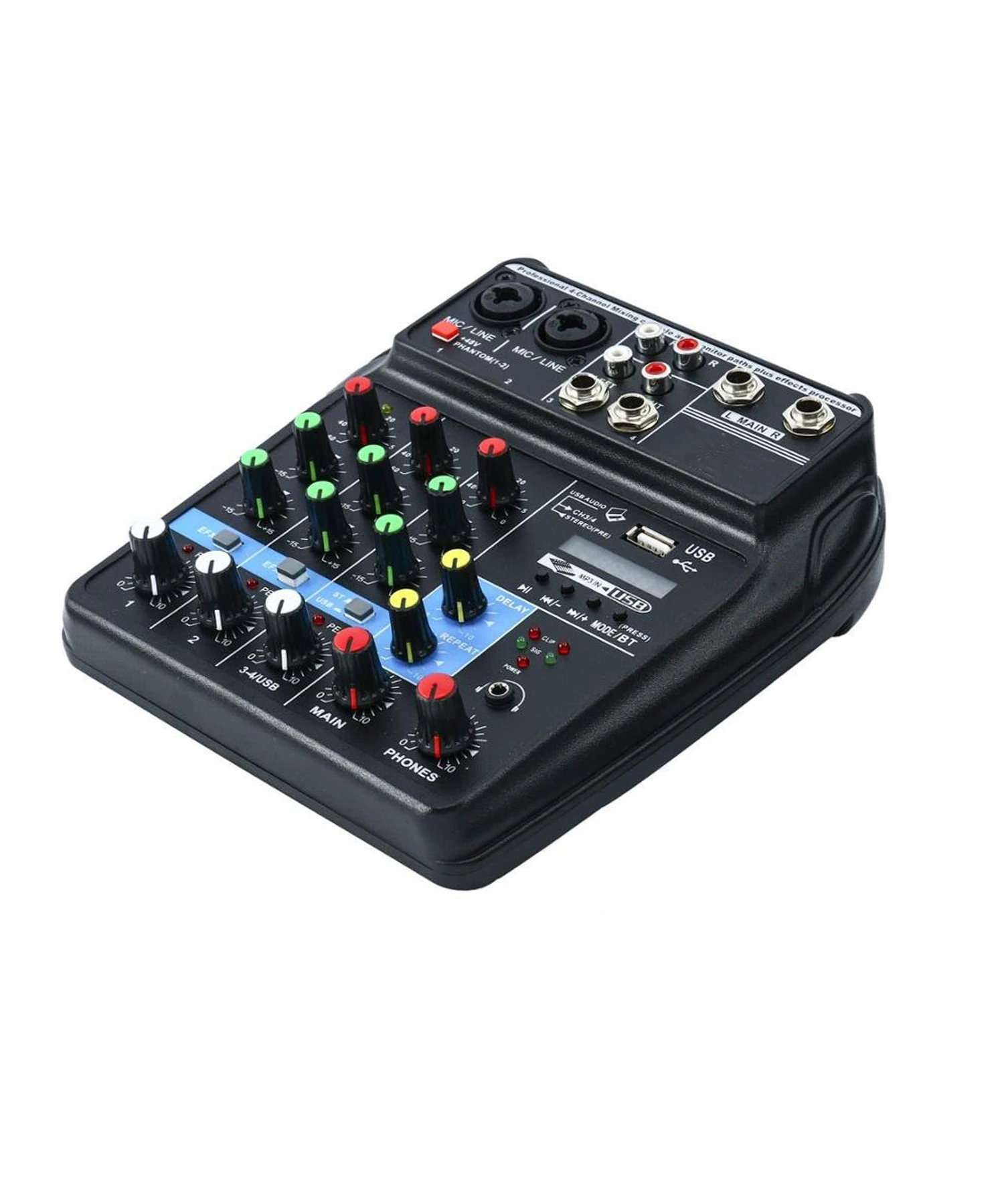 D-Voice M-400Btı Ses Kartlı Mixer 4 Kanal Bluetooh Usb