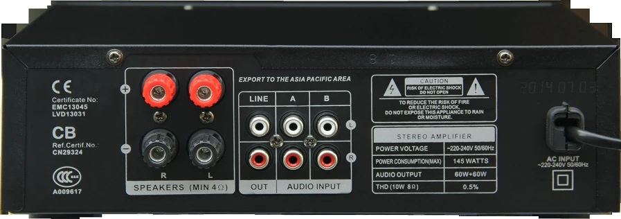 D-Sound Pa-100 Mixer Amplifier detay