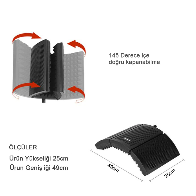Pf-490M Akustik Panel 3Panel 49Cm Metal detay