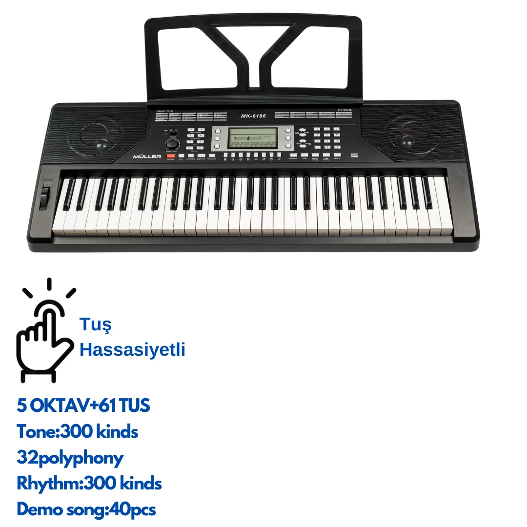 Müller MK-6186 61 tuş org tuş hassasiyetli