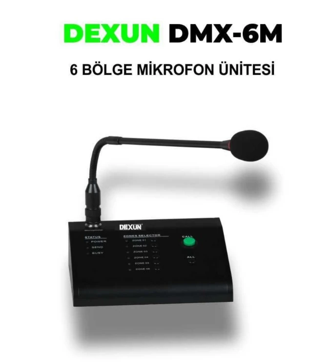 Dexun DMX-6M Mikrofon Ünitesi