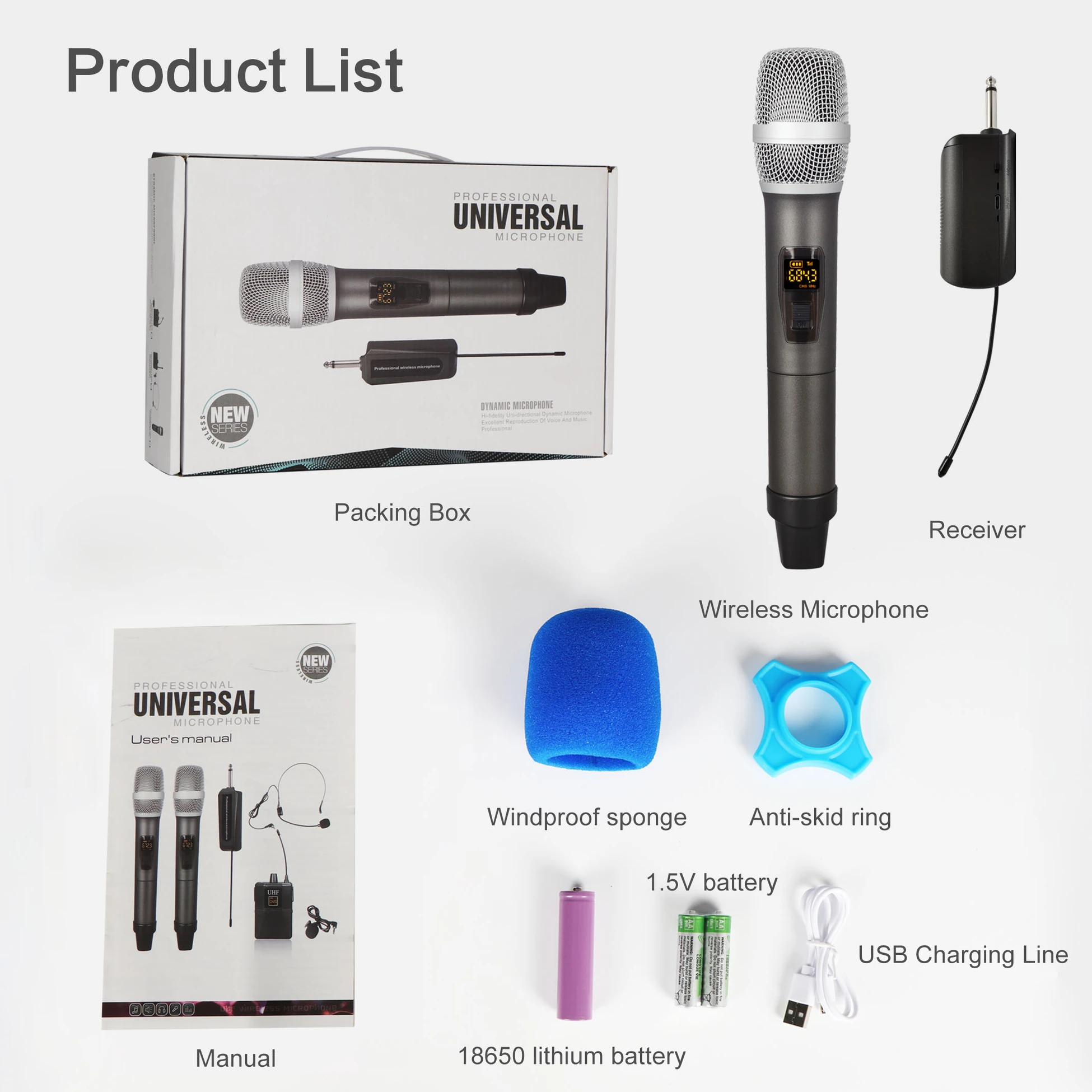 Oxid Oxd-631E El Kablosuz Mikrofon detay