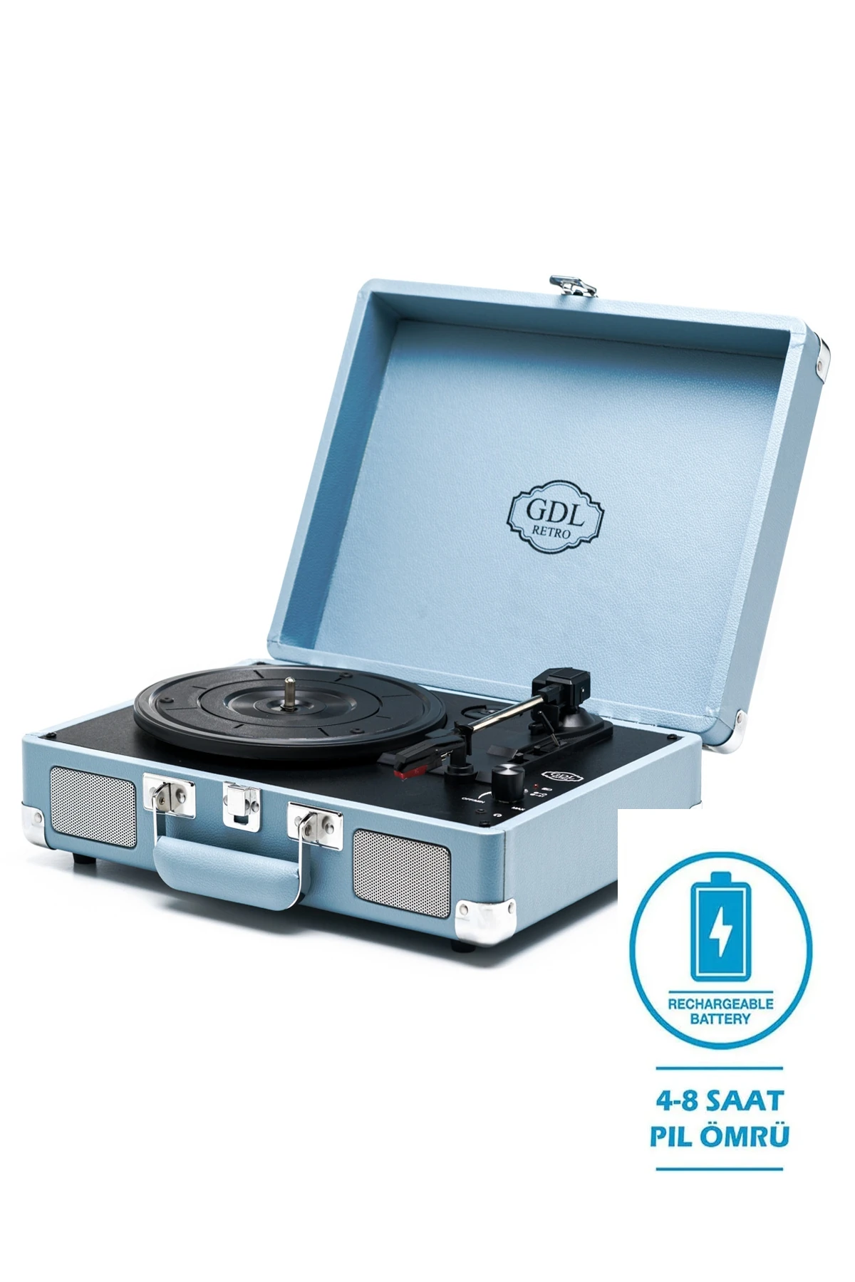 Gdl Retro Çanta Pikap T317B (Bluetooth Şarjlı) - Gökyüzü detay