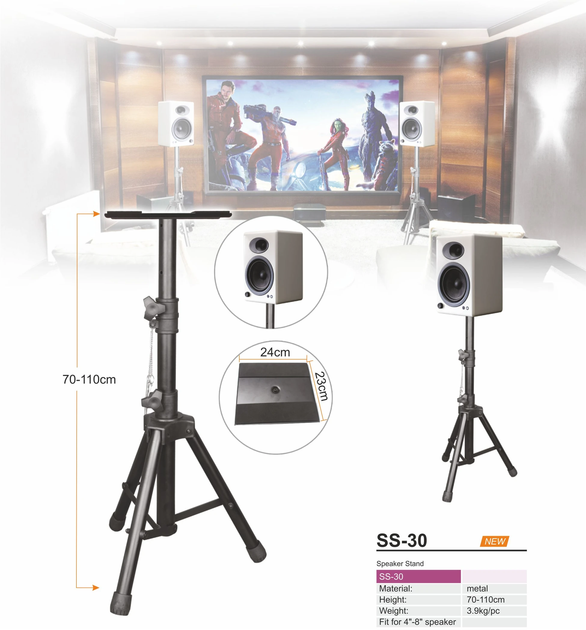 N-Audio Ss-30 Studyo Monitor Sehpası (Çift)
