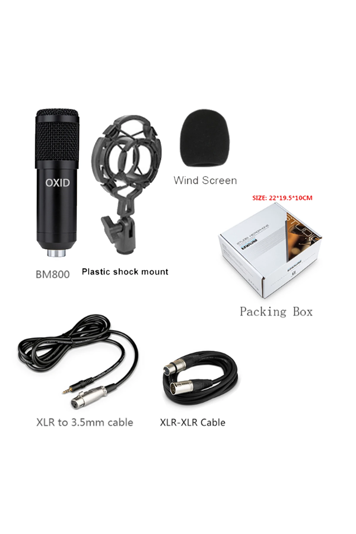 Oxid Cm-240X Black Condenser Mikrofon detay