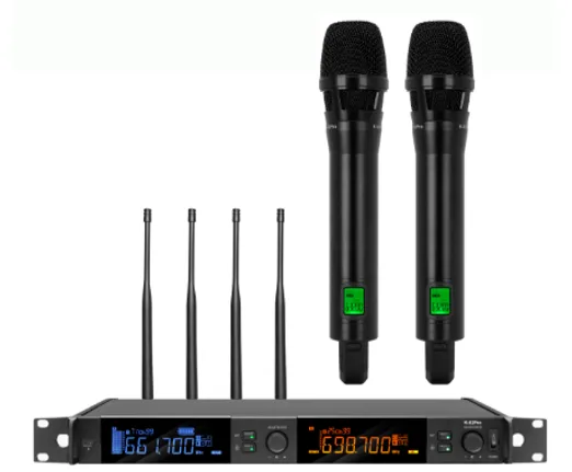 Schall S-82PRO+ UHF Çift Alıcılı Kablosuz Çift El Mikrofonu