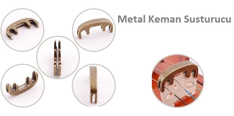 Metal Keman Susturucu Merla Mvs-10-B Bakır detay
