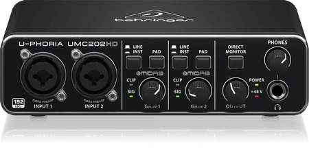Behringer UMC202HD Usb Ses Kartı görünüm