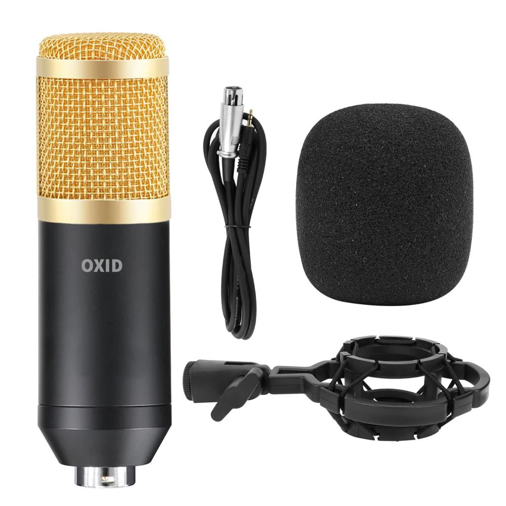 Oxid Bm-800 35Mm Condenser Mikrofon ve Ses Kartı Uyumlu Xlr-Xlr detay