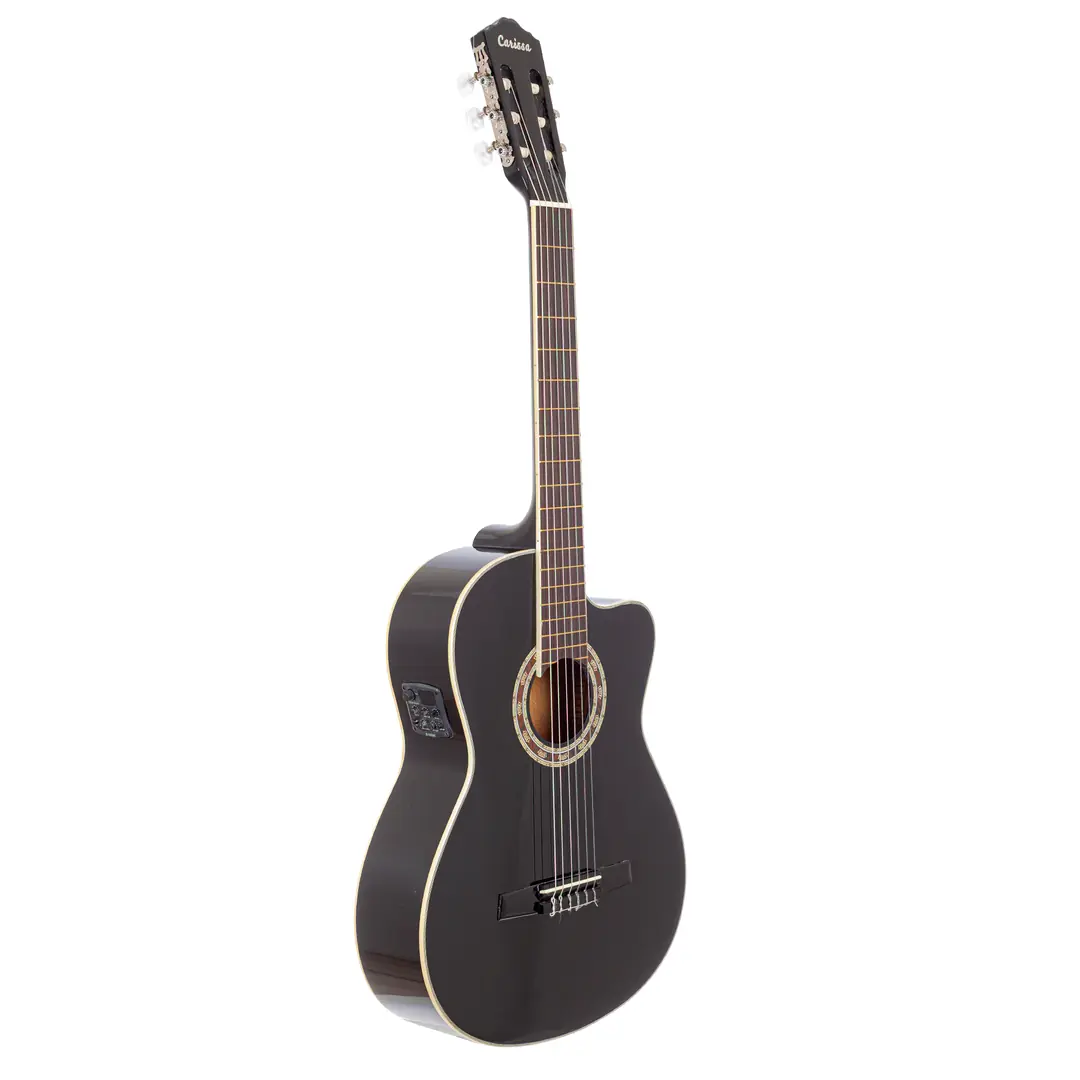 Carissa CG-160CE BK Rosewood Klavye ve Sap Ayarlı Truss Rod Gitar