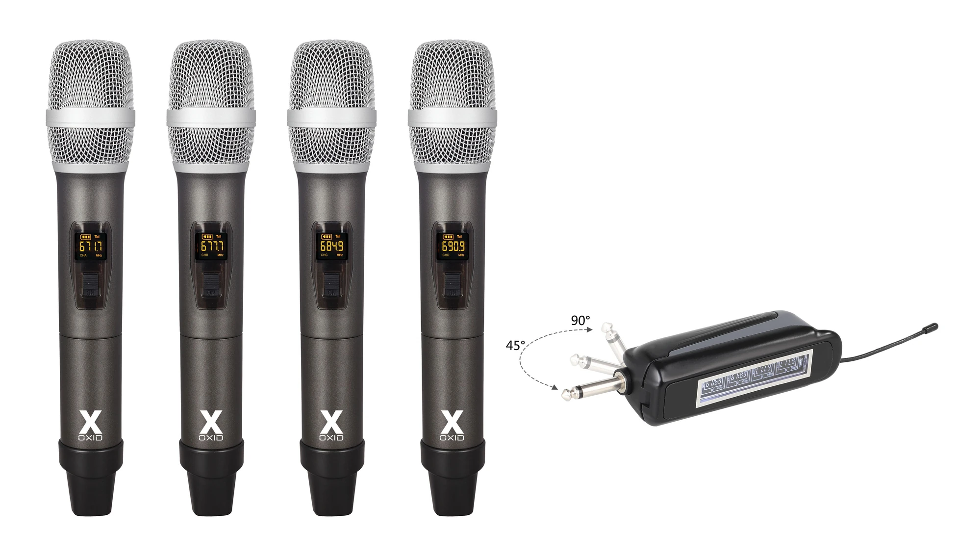 Oxid Oxd-634E 4Lü El Kablosuz Mikrofon