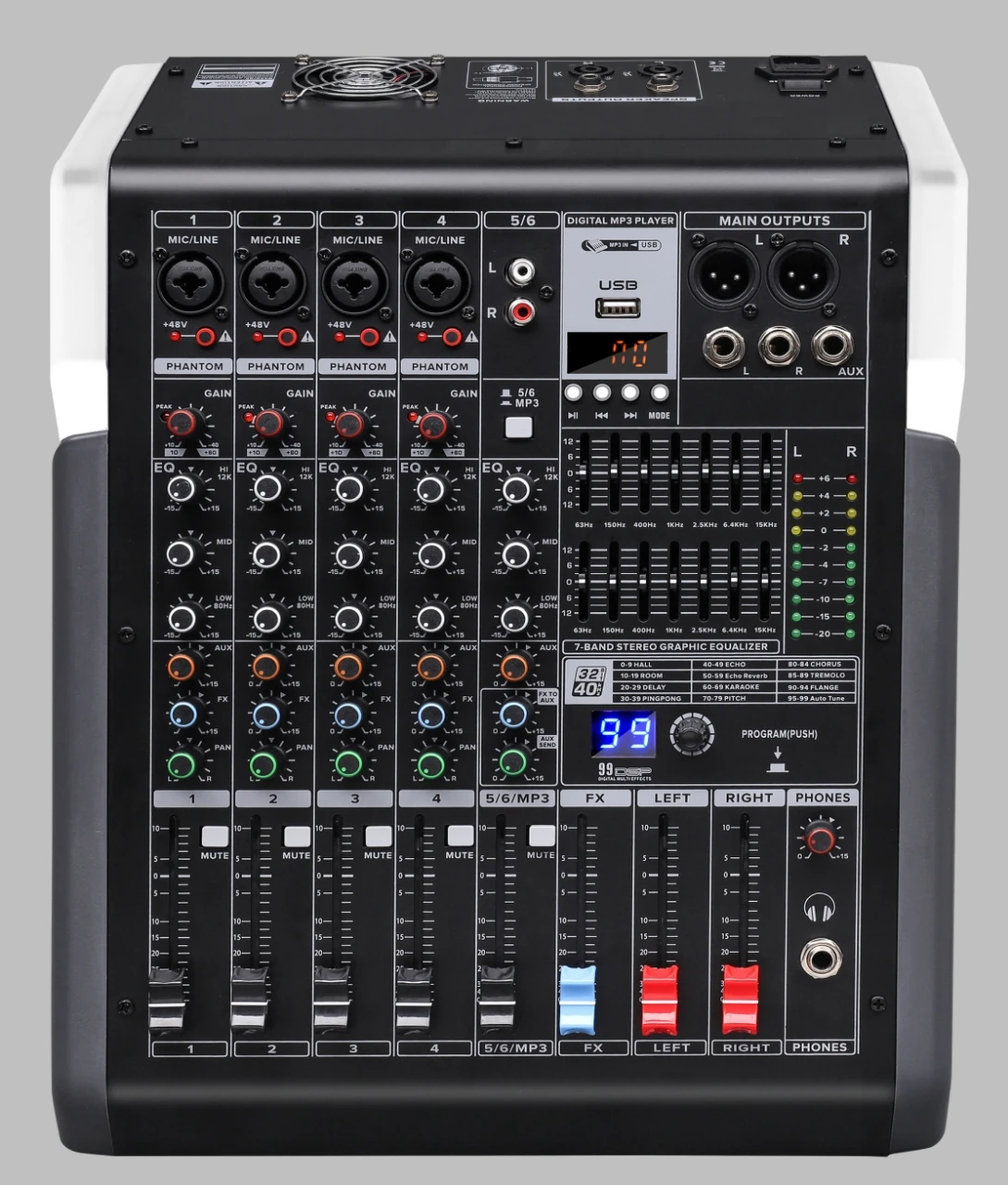 Ga Pro-M806P Power Mixer