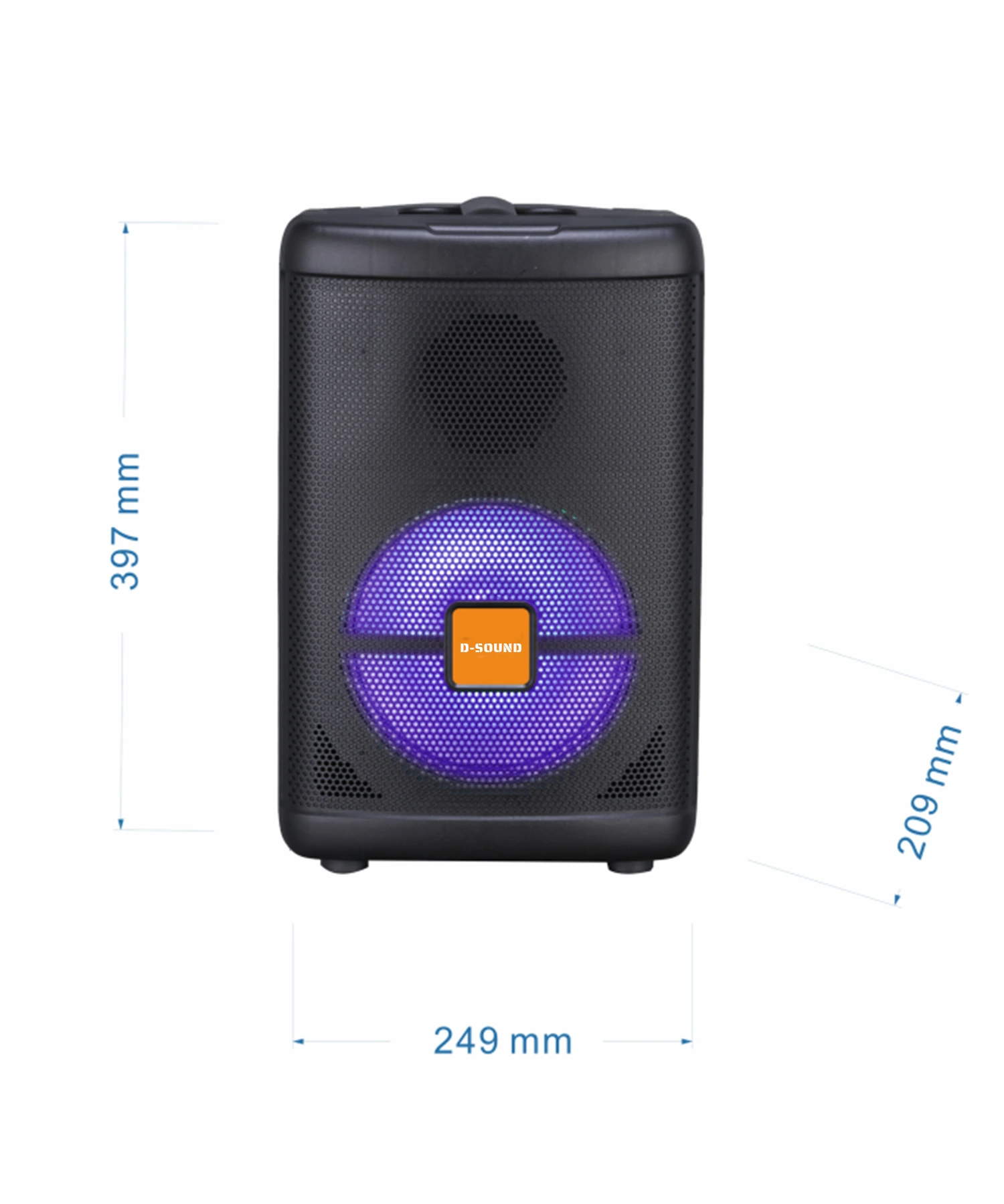 Ds-08 Telsizli 8 Ses Sistemi Kablosuz Mikrofon Taşınabilir Şarjlı Hoparlör detay