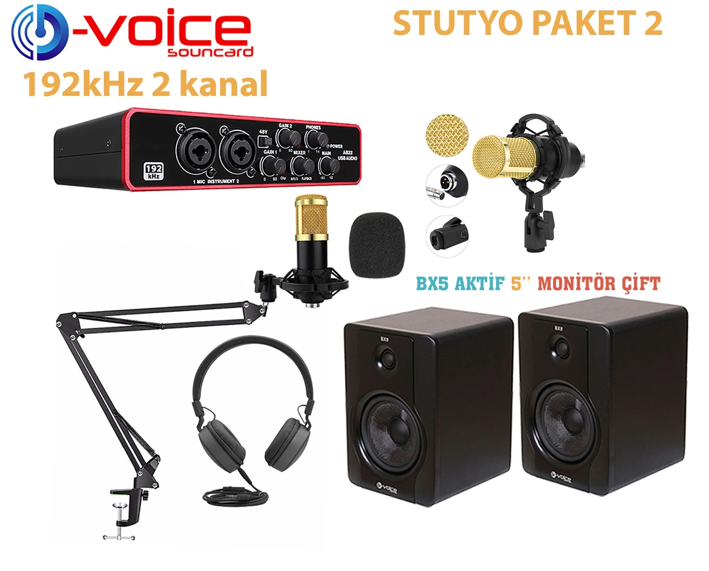 D-Voice Ab22 Usb Studyo Paket 2