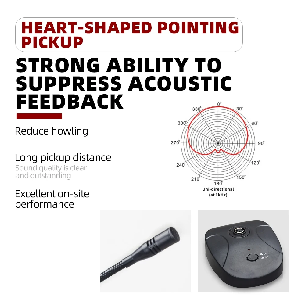 D-Sound Ds-880M Kürsü Masa Üstü Mikrofon görünüm