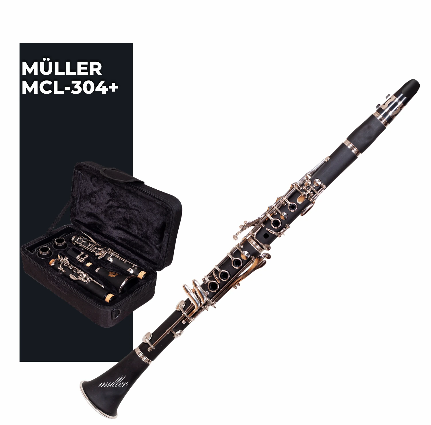 Müller Mcl-304 Sol Klarnet Lüx Çanta 4 Yüzük görünüm