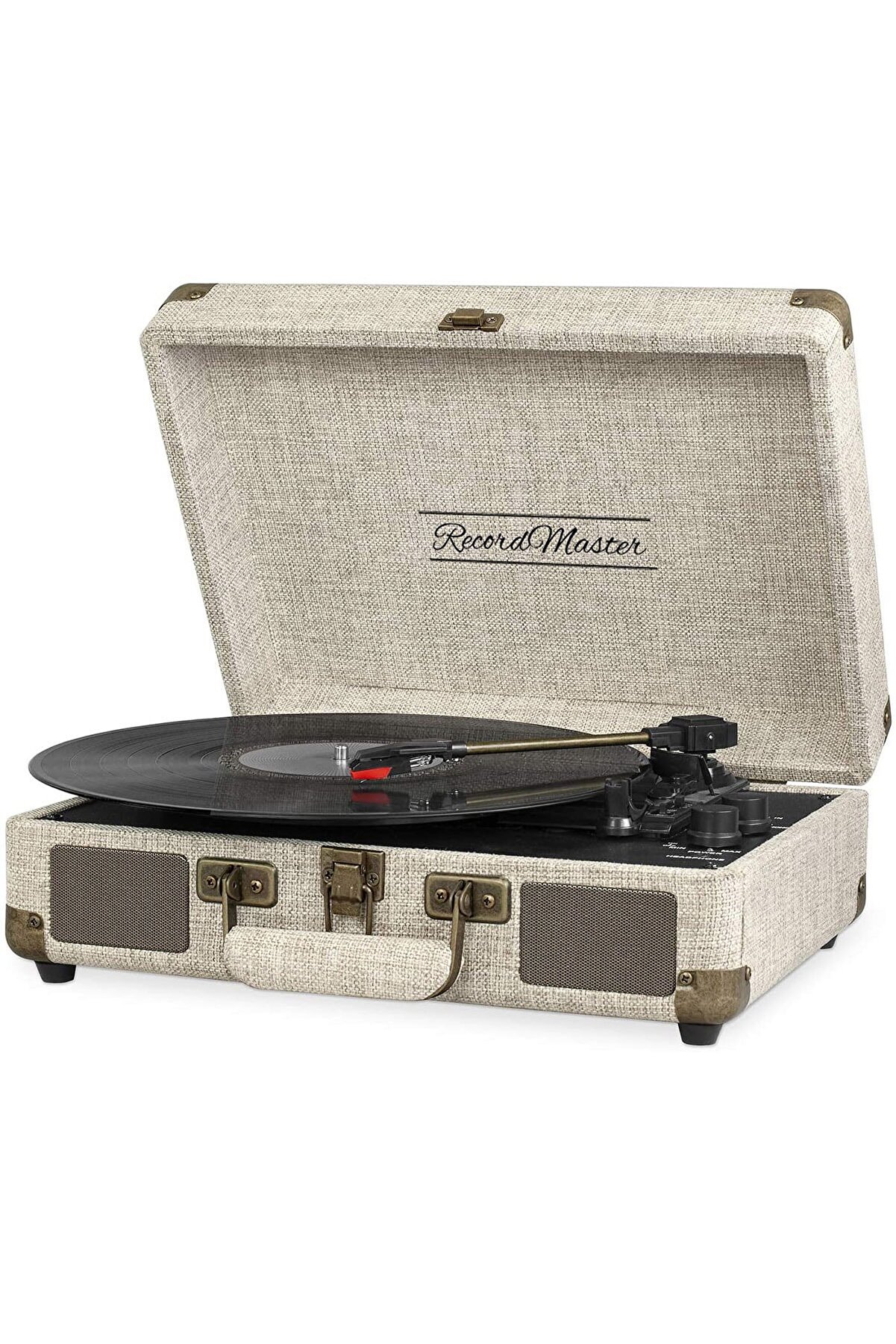 Record Master Retro Pikap – Bluetooth Özellikli – Özel Kumaş Kaplama – Tüm Plakları Çalabilme
