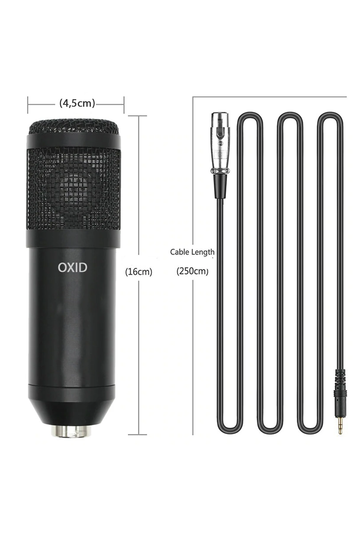 Oxid Bm-800 Black Condenser Mikrofon görünüm