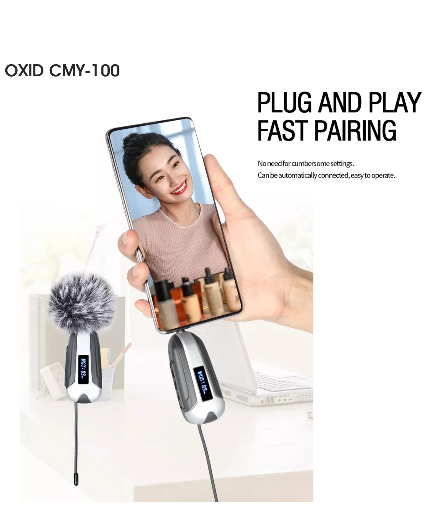 Cmy-100 Yaka Mikrofonu Kamera Ve Cep Telefonu Uyumlu