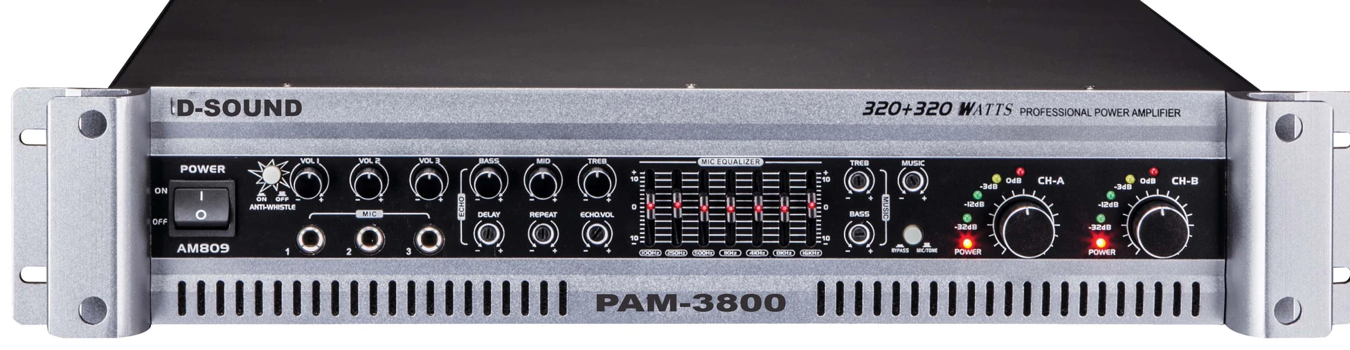 D-Sound Pam-3800 Mixer Amplifier