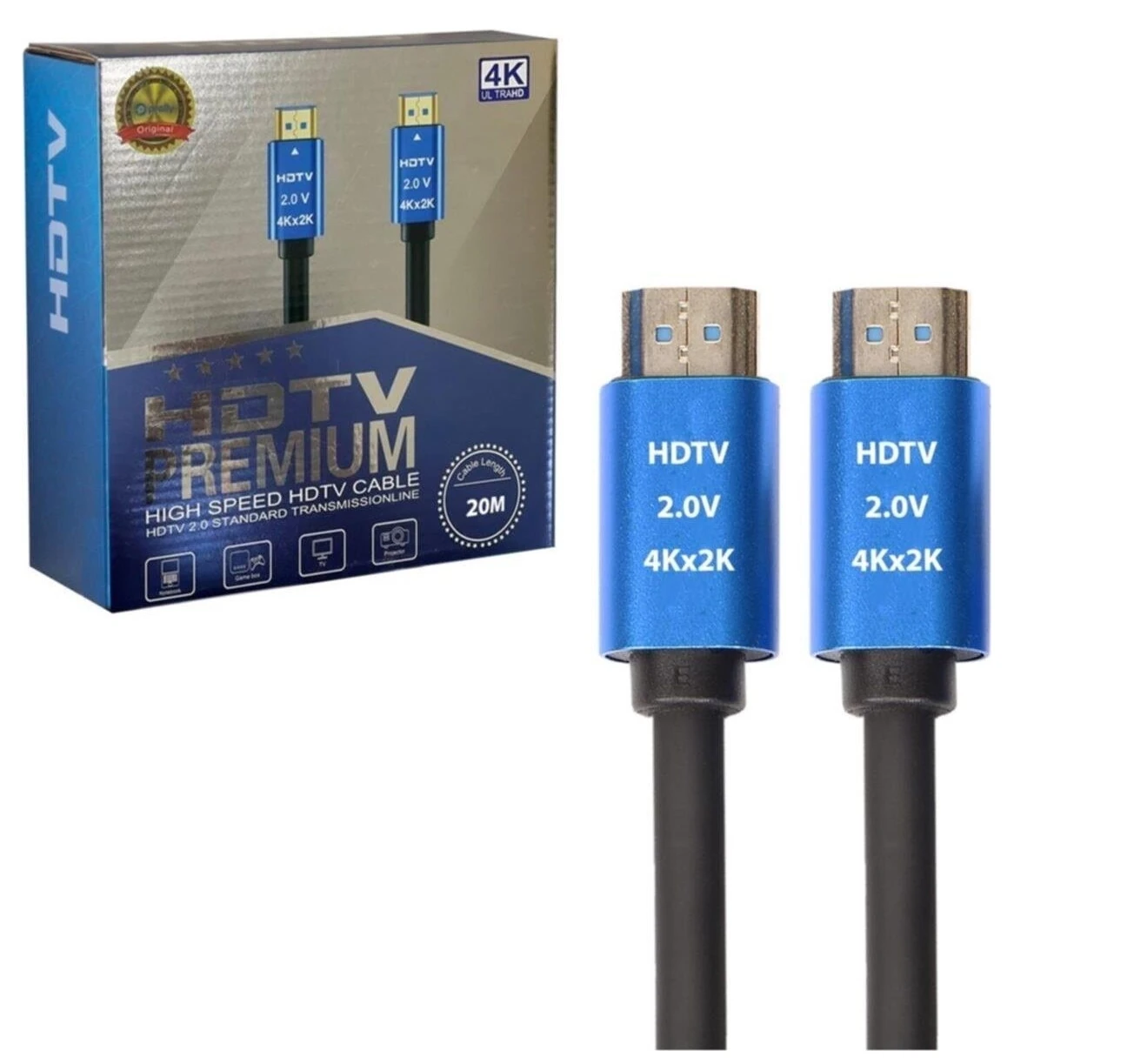 Hdmi-Hdmi Premium Hdtv High Speed 4K X 2K Uhd 20 Metre Kablo