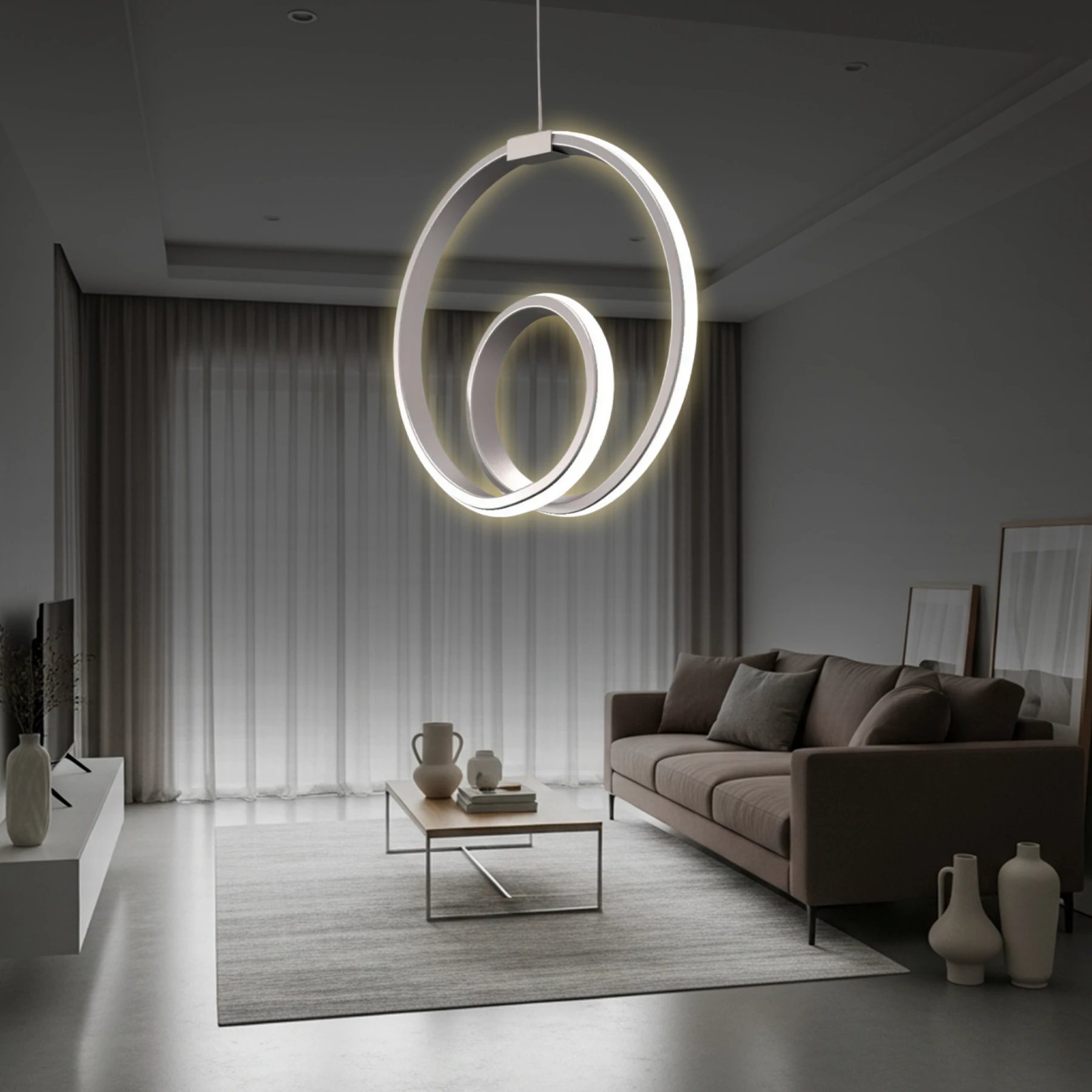 Orjen Tekli Sarkıt Led Avize - Ultra Ledli