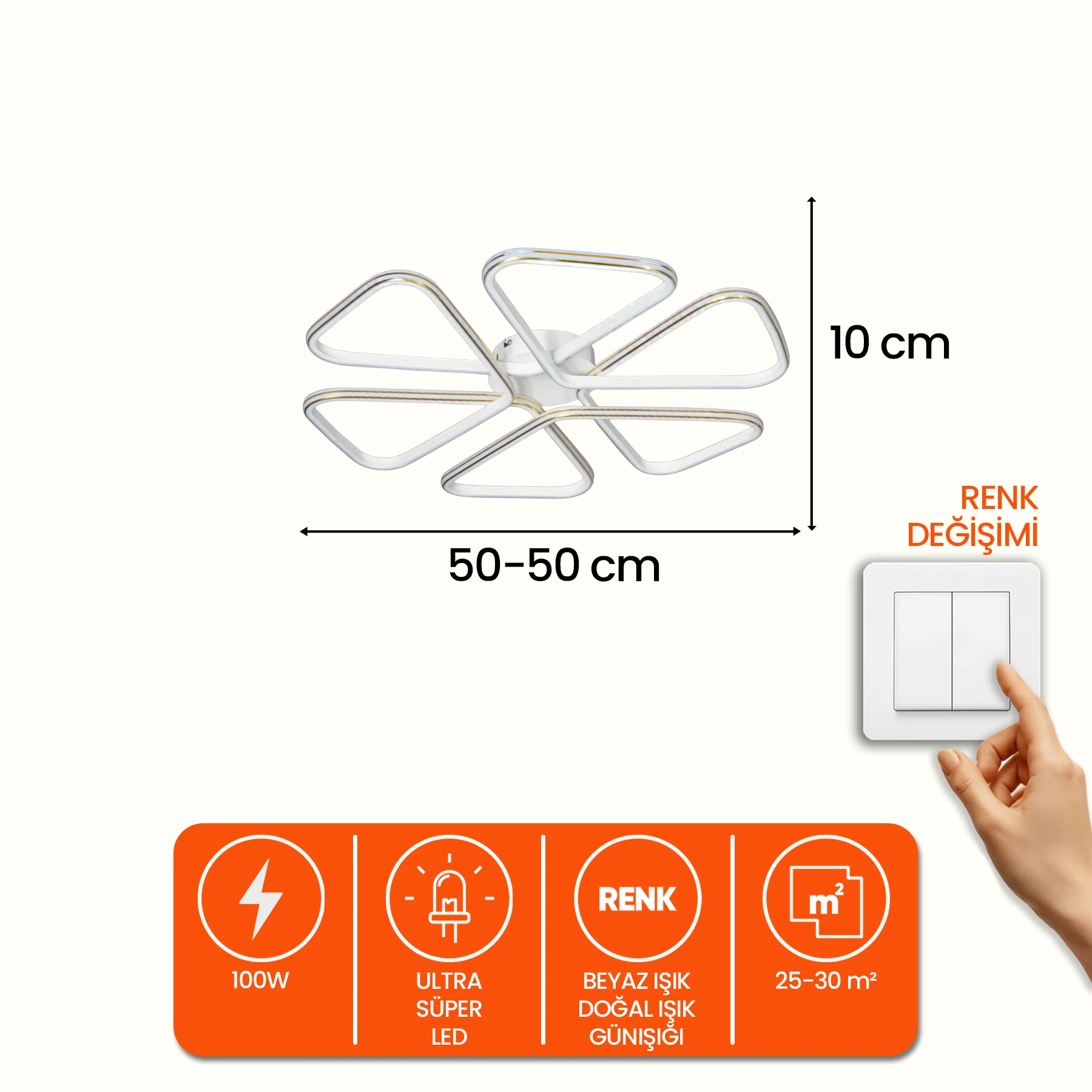 Oslen Plafonyer Modern Led Avize