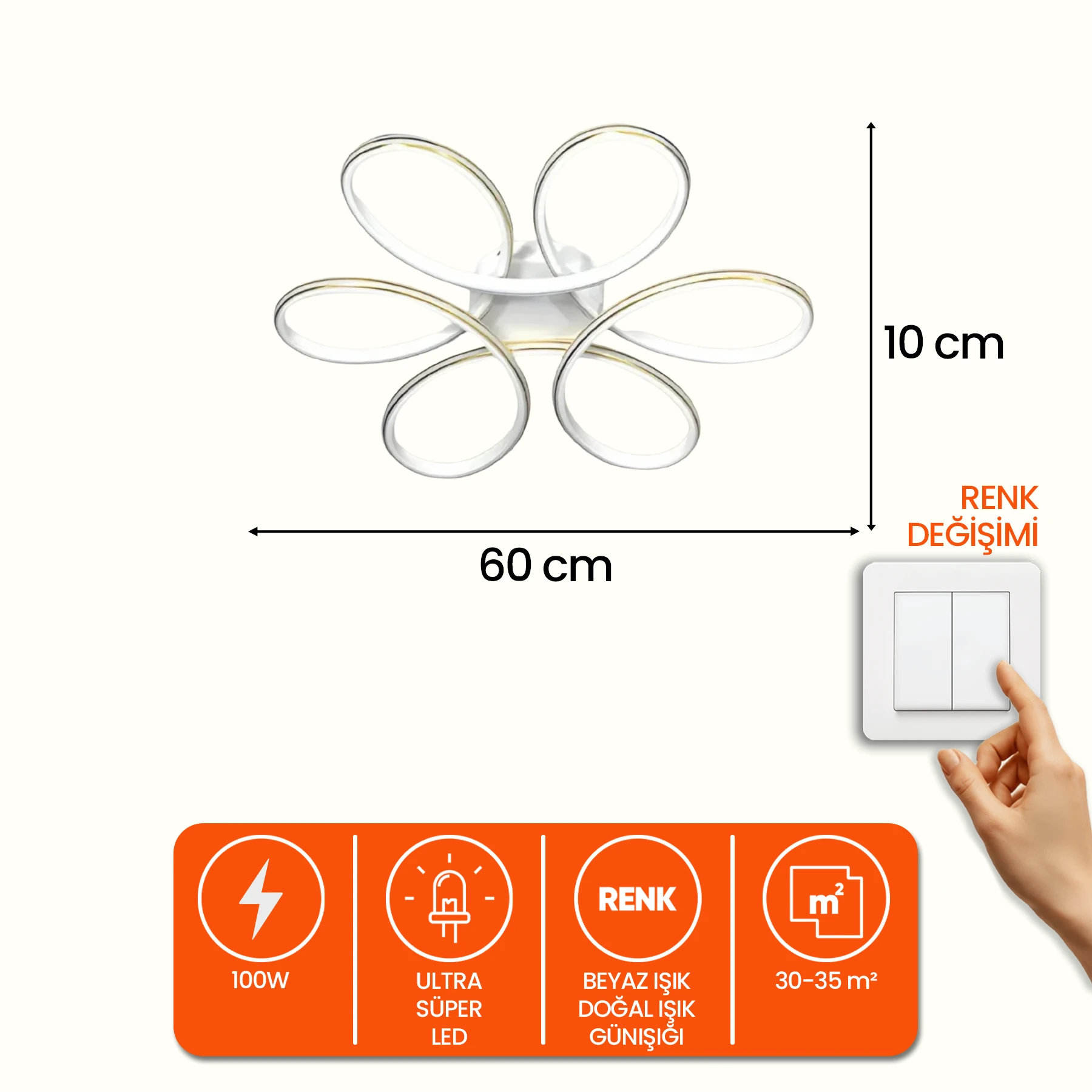 Lupina Modern Plafonyer Led Avize