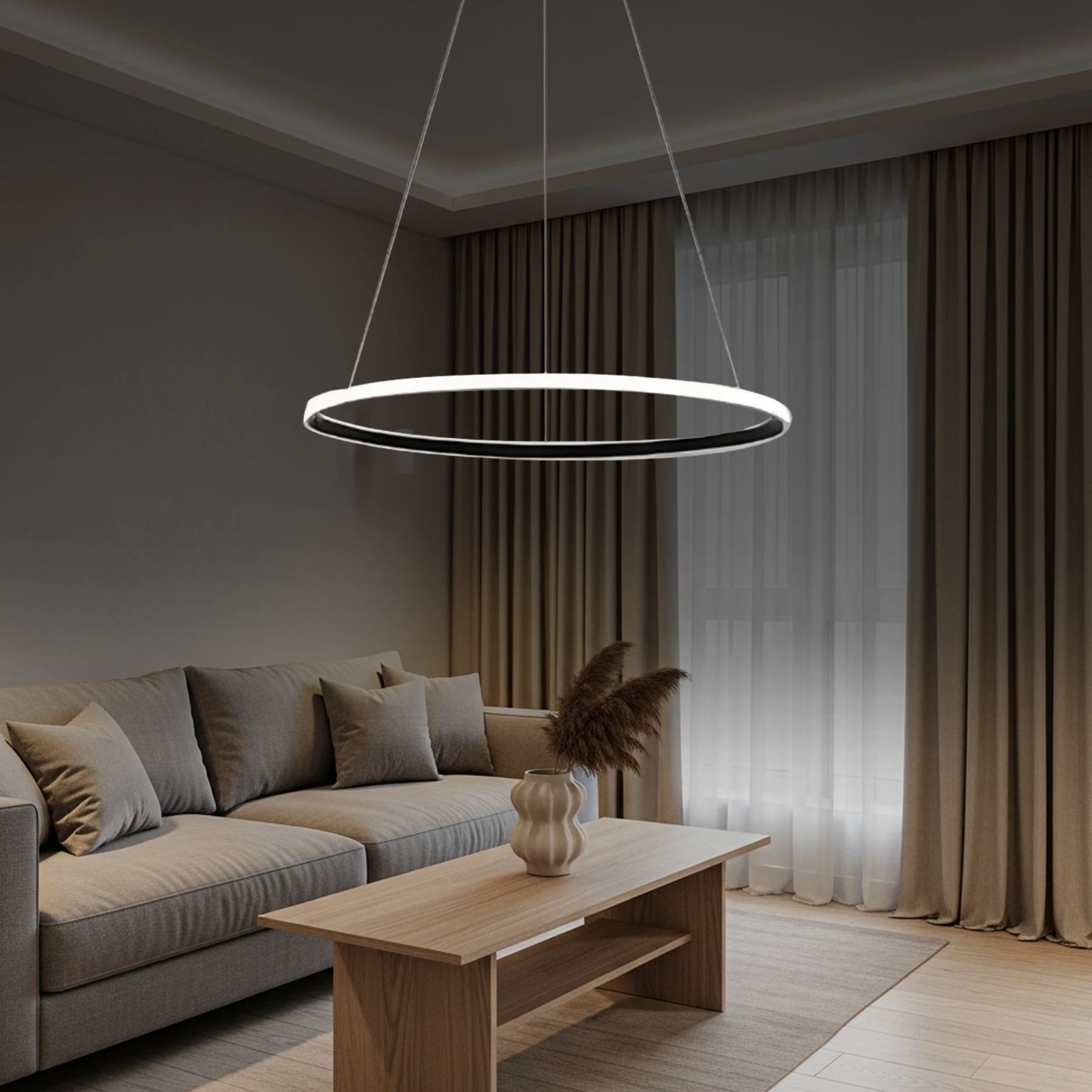 Roben Tekli Modern Sarkıt Led Avize - Ultra Led Beyaz Işık