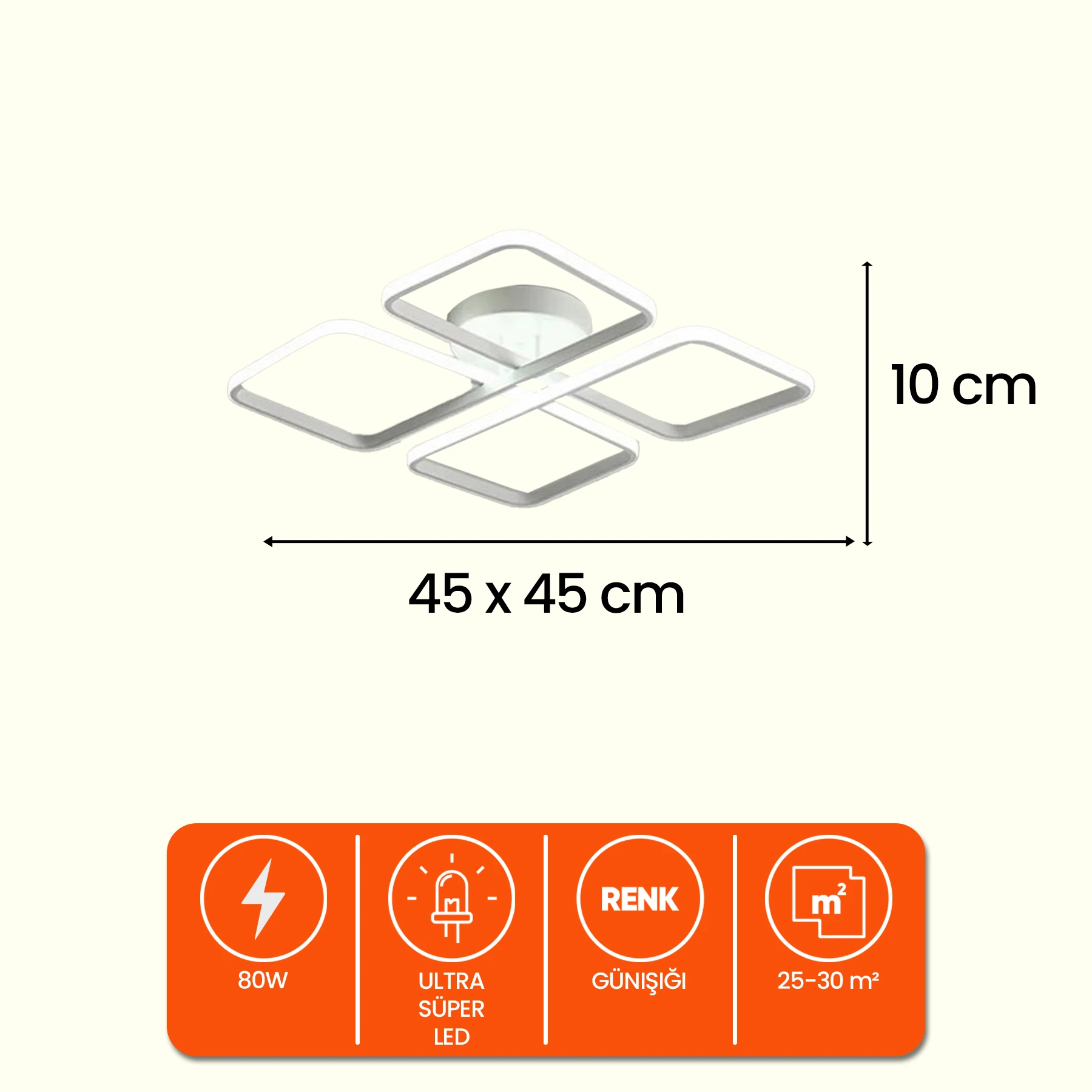 Novira Plafonyer Modern Led Avize