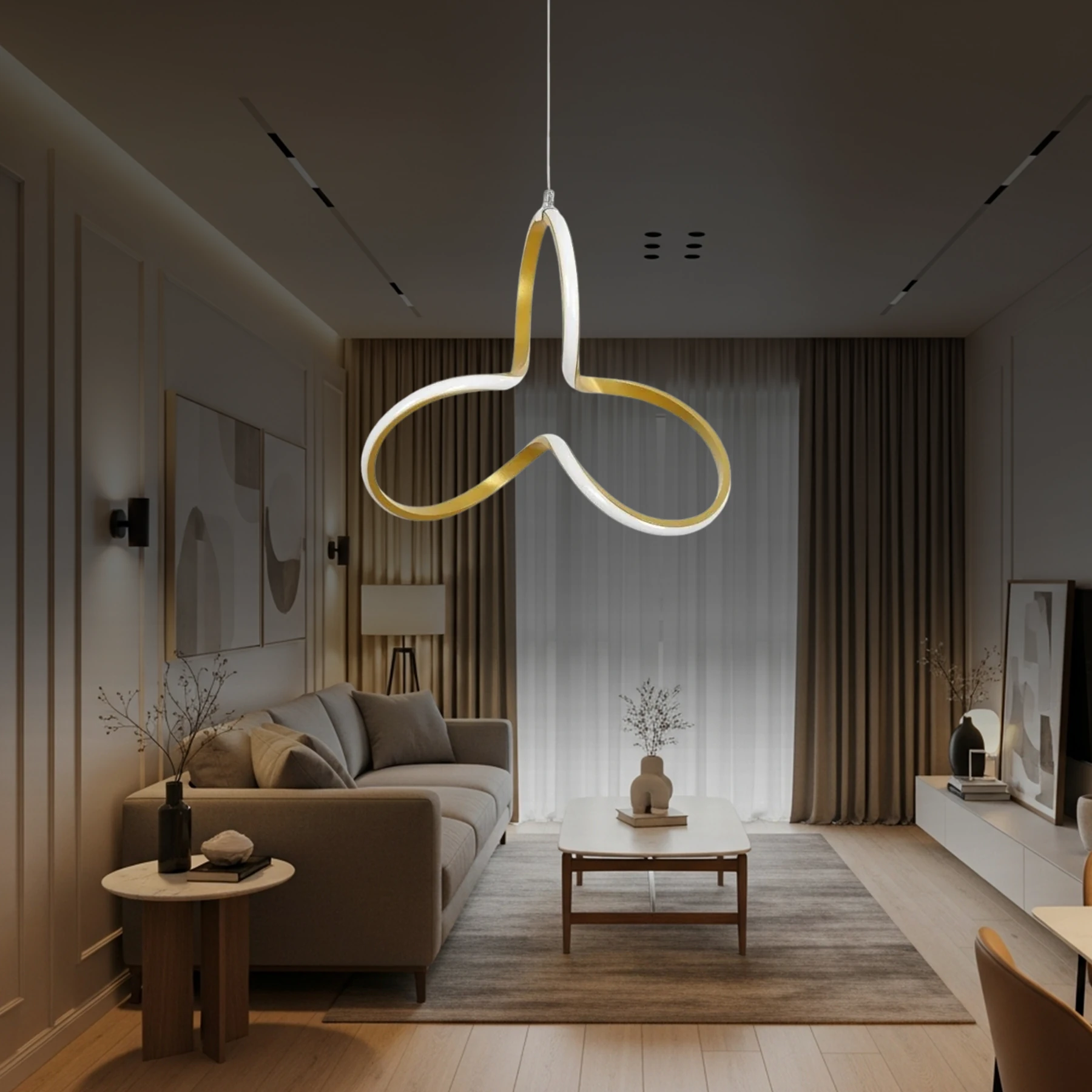 Clovia Tekli Sarkıt Led Avize - Ultra Led Beyaz Işık