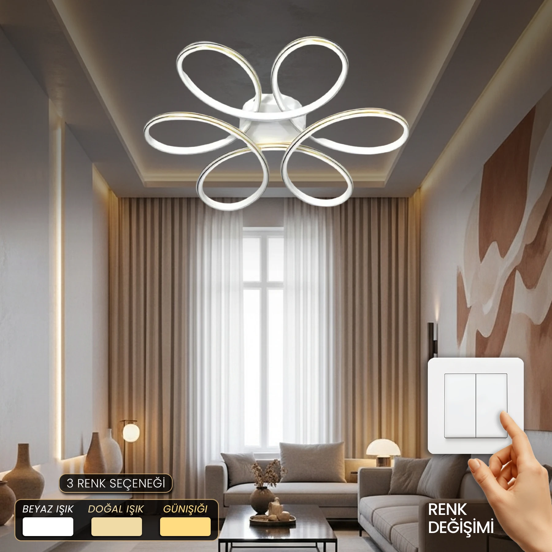 Lupina Modern Plafonyer Led Avize