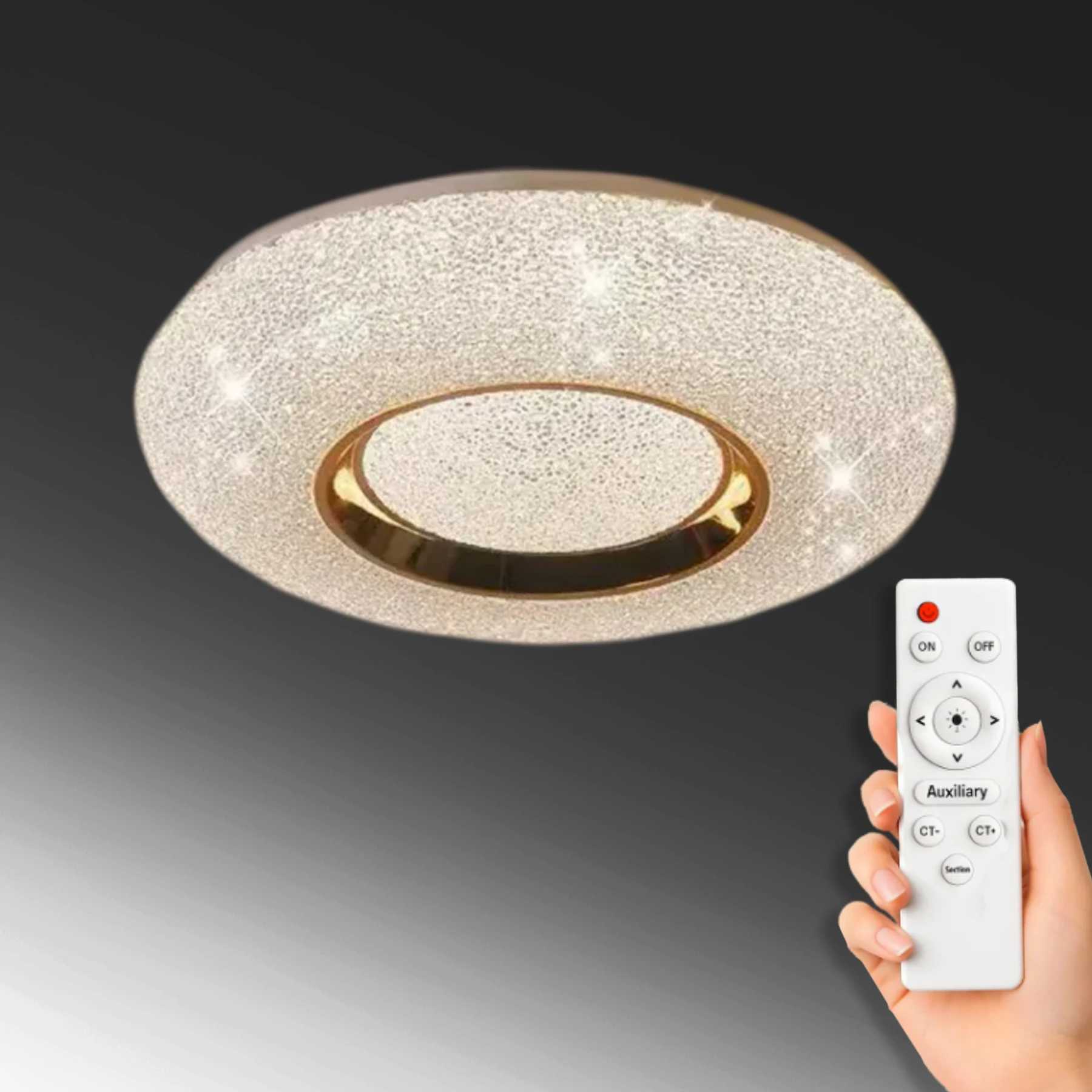 Laira Uzaktan Kumandalı Led Avize - 3 Renk Ledli