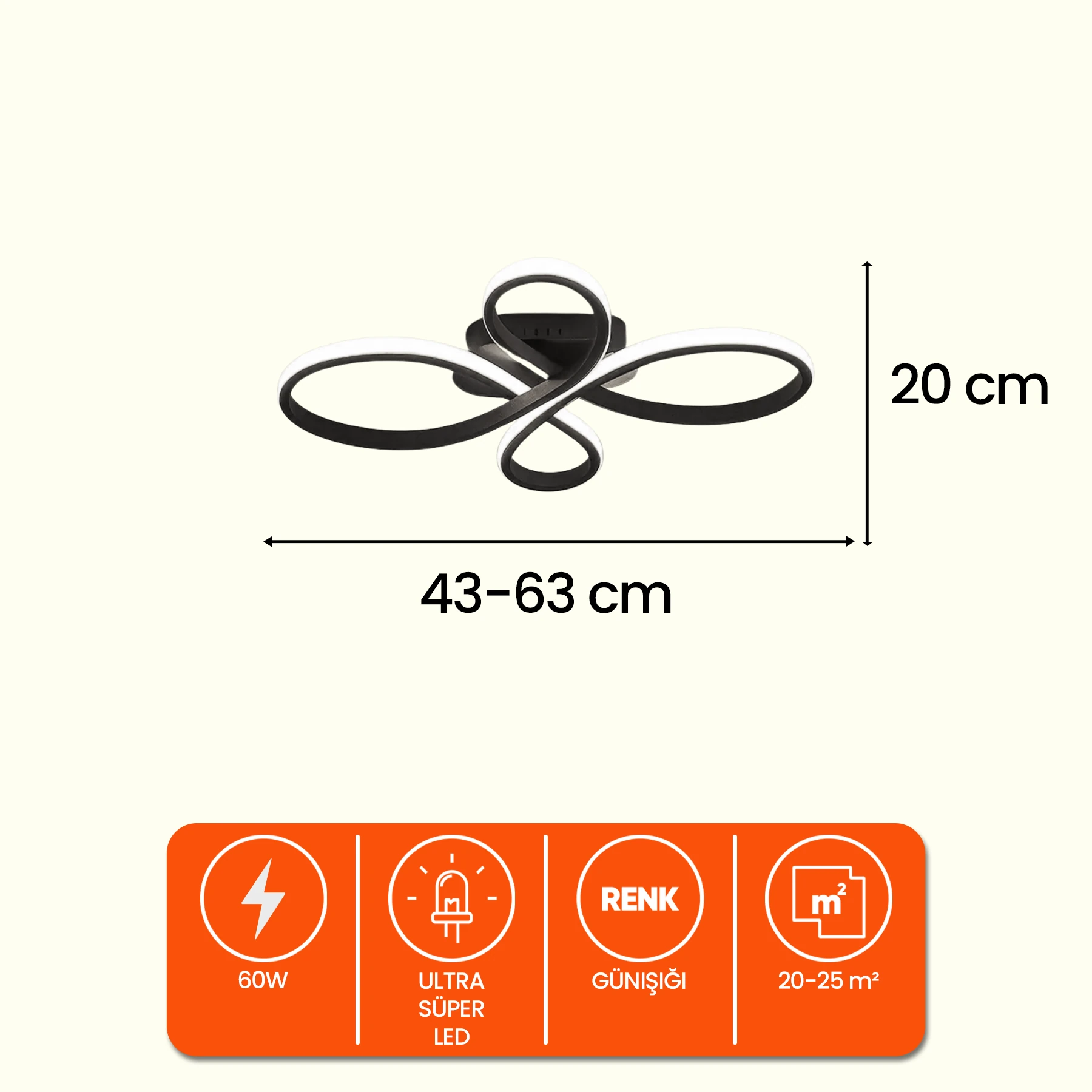 Nira Plafonyer Modern Led Avize