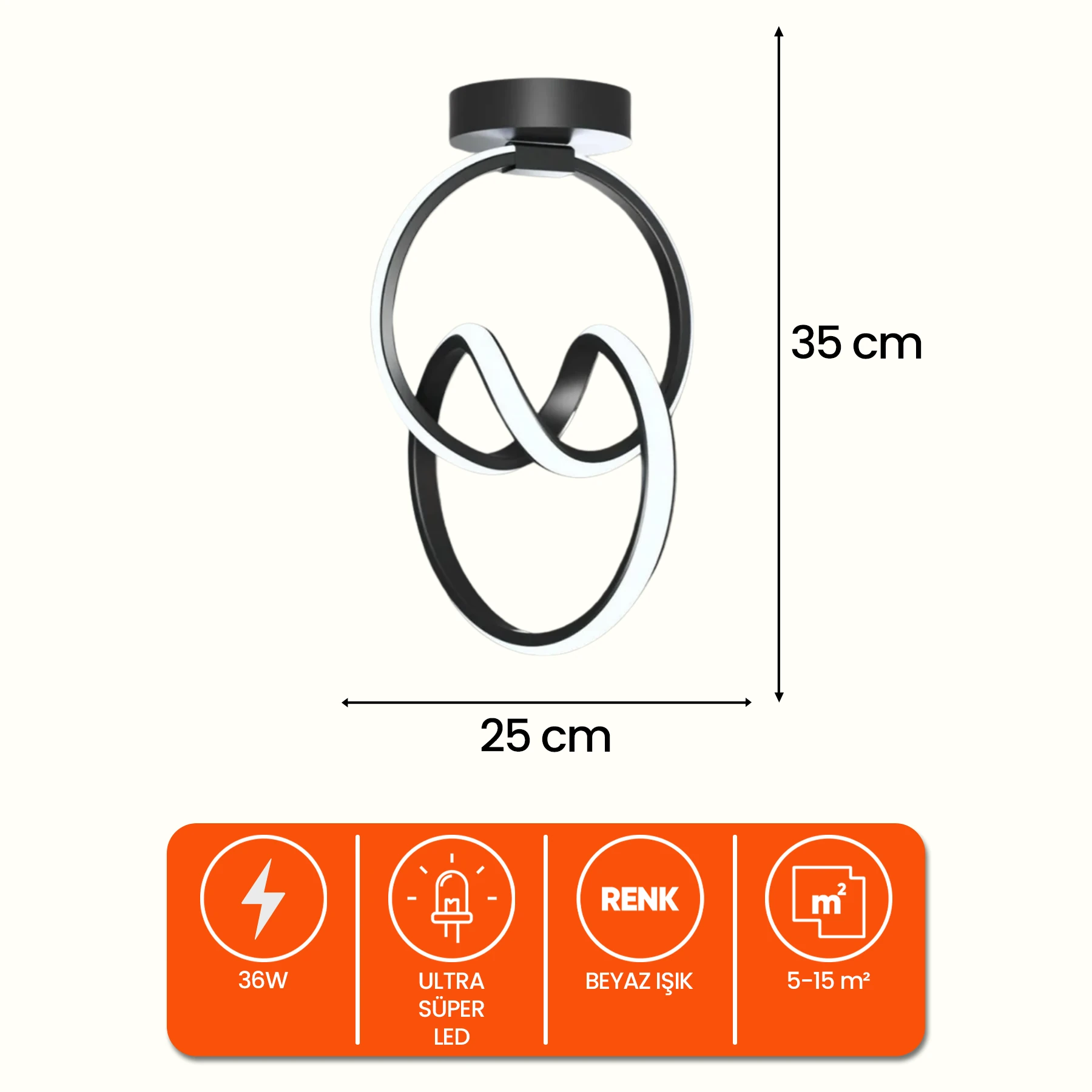 Emila Modern Plafonyer Led Avize