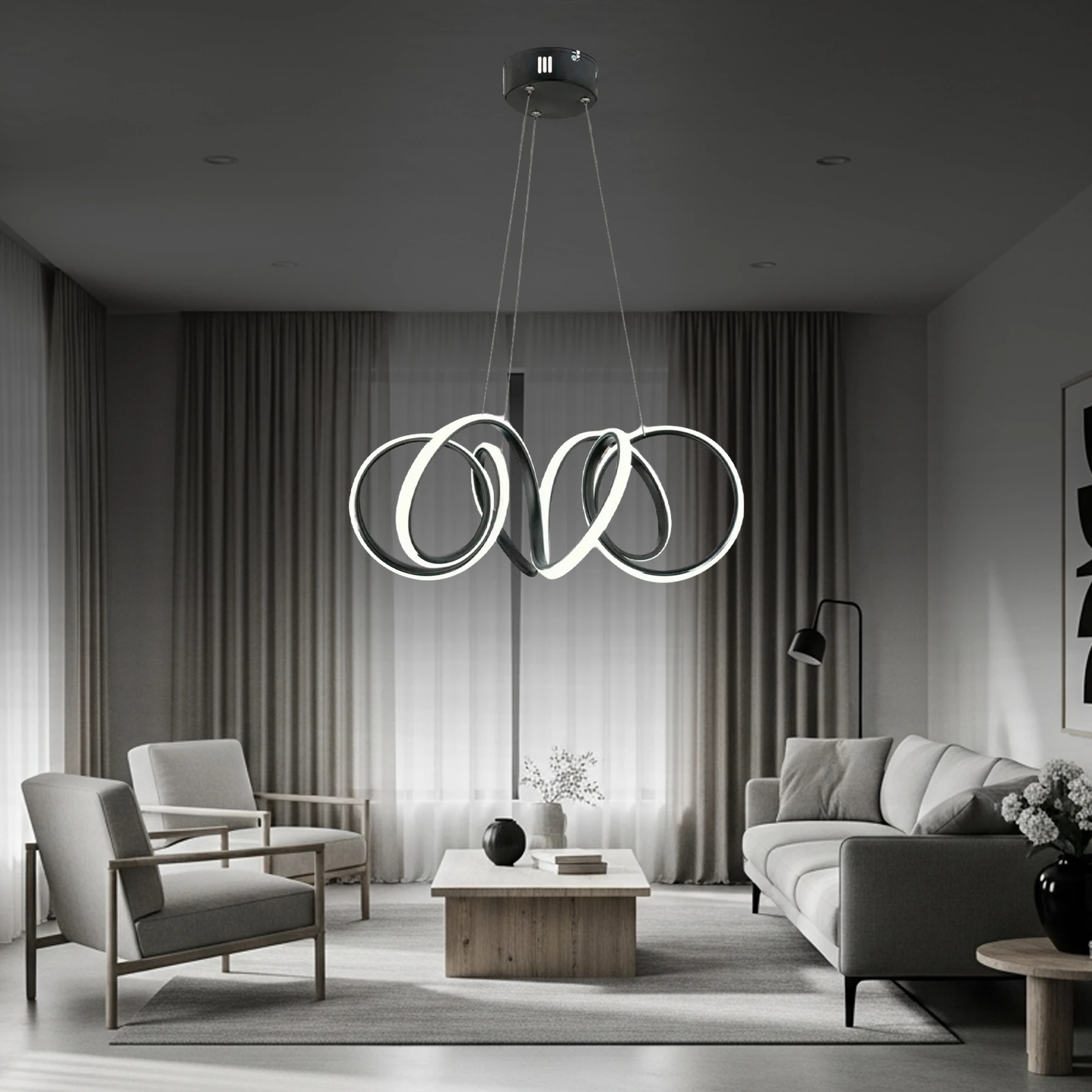 Endira Modern Sarkıt Led Avize - Beyaz Işık