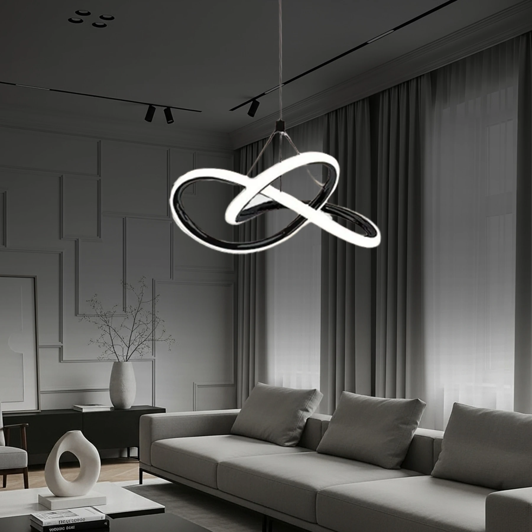 Bonana Modern Tasarım Led Sarkıt Avize - Ultra Led Beyaz Işık