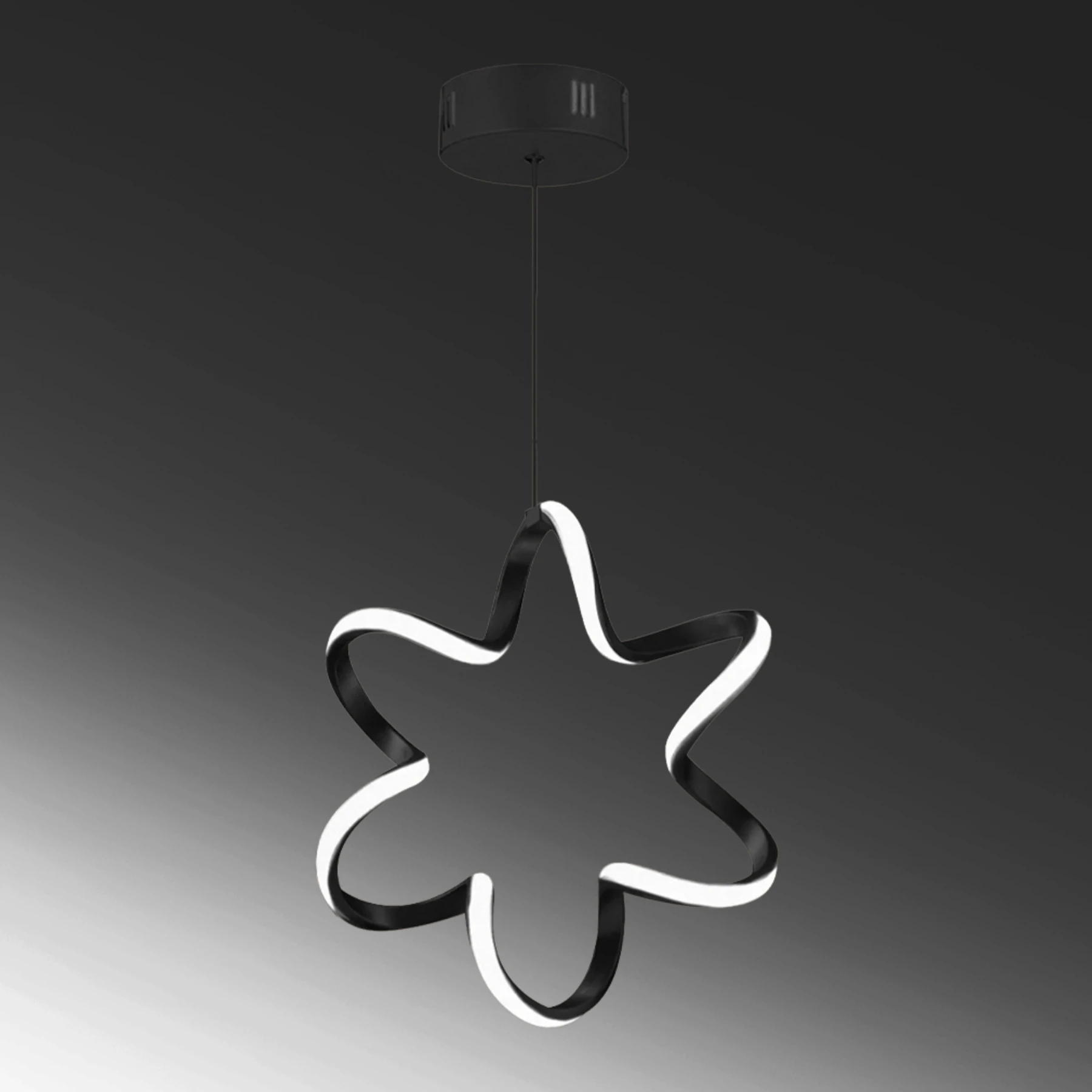 Yıldızzo Modern Tekli Sarkıt Led Avize - Ultra Led Beyaz Işık