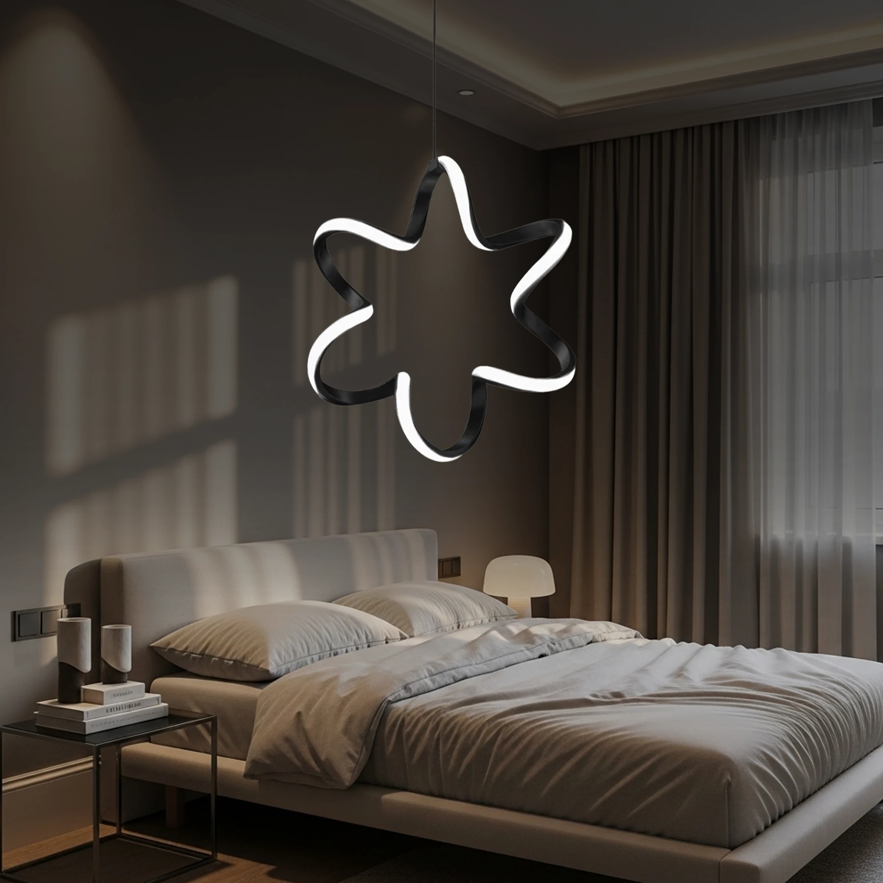 Yıldızzo Modern Tekli Sarkıt Led Avize - Ultra Led Beyaz Işık