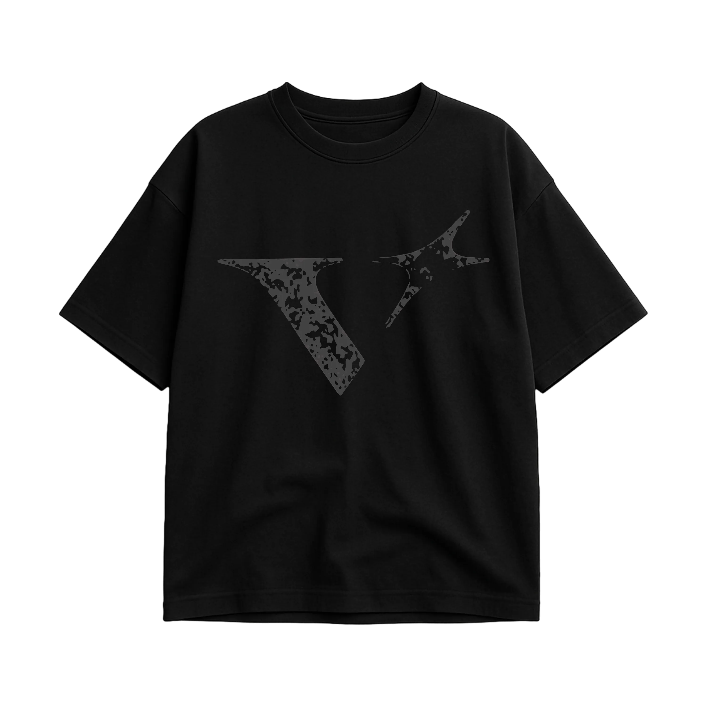 SIGNATURE V TEE BLACK