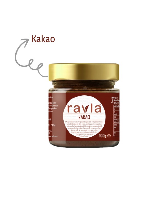 Ravla Naturel Kakao Tozu - 100g