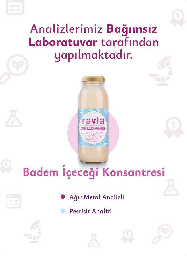Ravla Badem İçeceği Konsantresi (Ağır Metal Analizli) - 250g