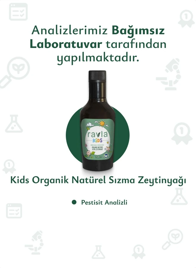 Ravla Yumuşak İçim Yüksek Polifenollü Organik Naturel Sızma Zeytinyağı - 250ml