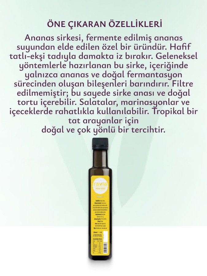 Ravla Ananas Sirkesi - 250ml 
