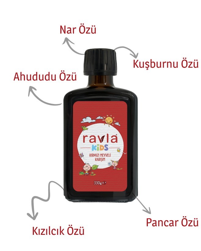Ravla Kids Kırmızı Meyveli Karışım - 330g