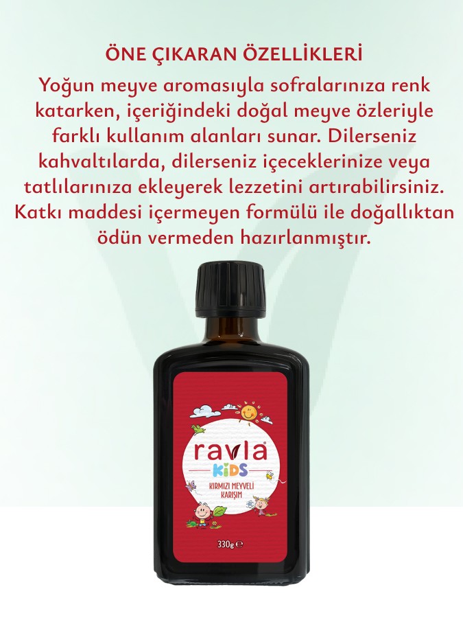 Ravla Kids Kırmızı Meyveli Karışım - 330g