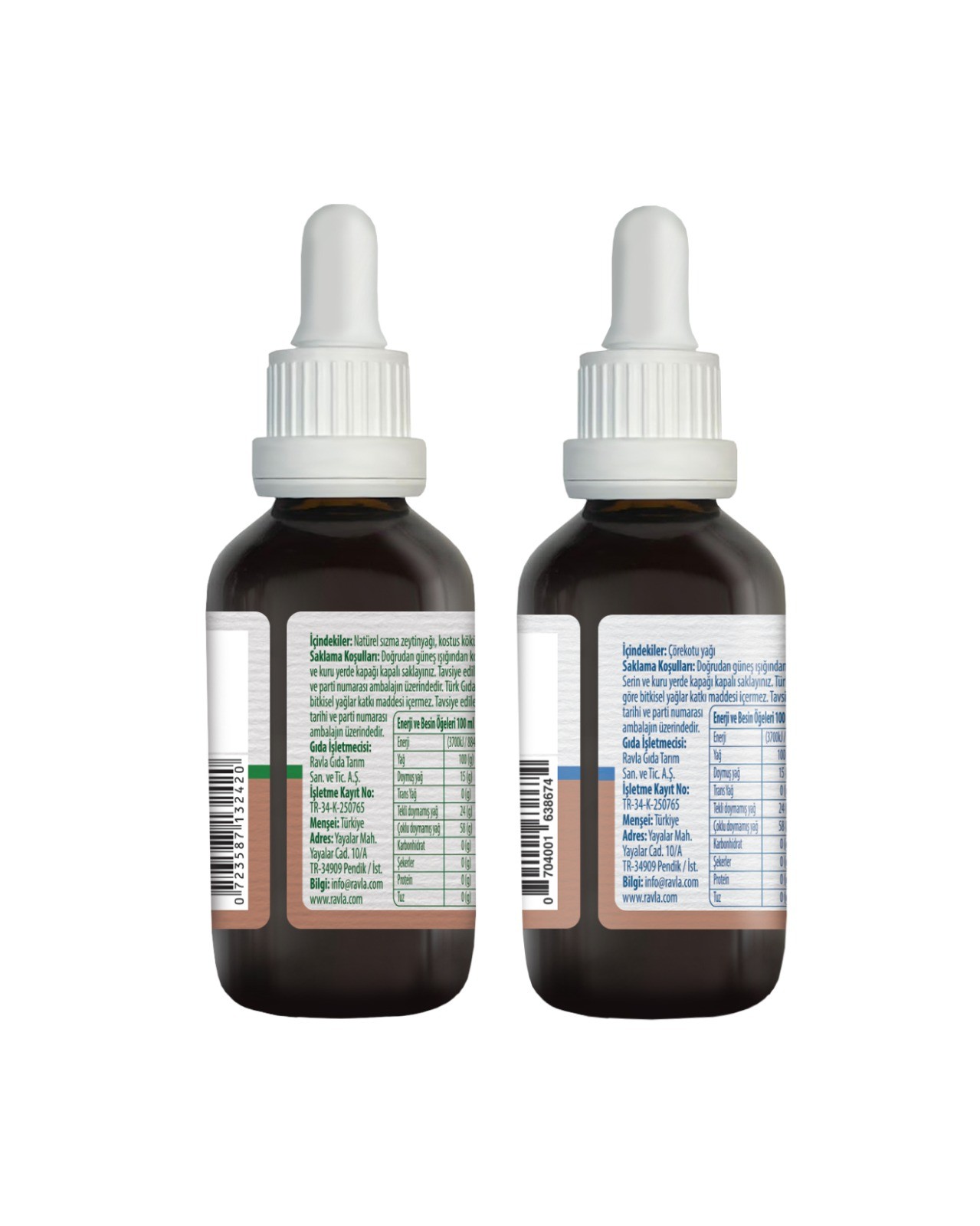 2'li Ürün - Ravla Udim Kostus Yağı - 50ml / Ravla Çörekotu Yağı 50ml